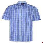 Espionage Check S/S Shirt - blue/green